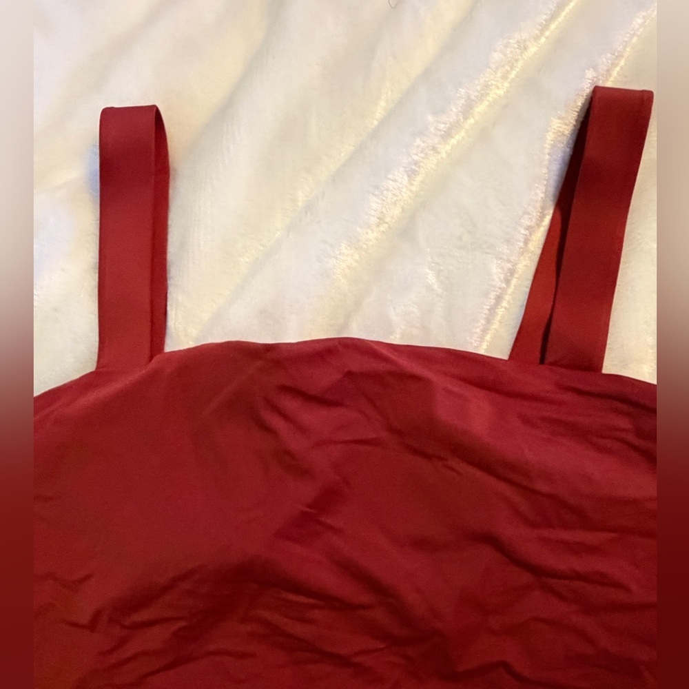 Andie’s Elegant Burgundy One-Piece Swimsuit - Picture 4 of 6